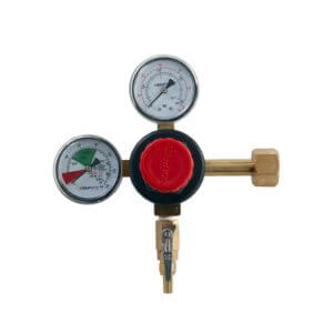All Safe Global Dual Gauge CO2 Regulator Barb Outlet